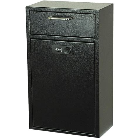 metal package drop box|wall mounted lockable drop boxes.